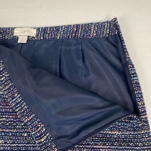 Loft Tweed Skirt with Front Pockets size 8 - Picture 4 of 6